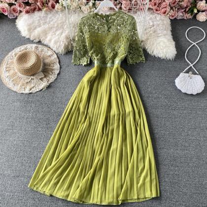 A Line Chiffon Lace Short Dress Fashion Dress