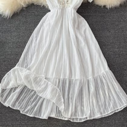 White A Line Short Dress Fashion Dress
