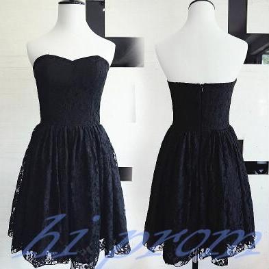 Lace Homecoming Dress,blue Homecoming Dress,black..