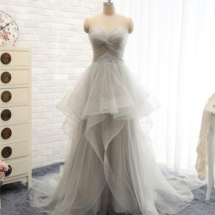 Lovely Wedding Dresses,long Wedding Gown,tulle..