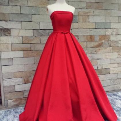 Red Prom Dresses,simple Prom Dress,sexy Prom..
