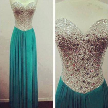 Simple Prom Dresses,a-line Prom Dress,beaded Prom..