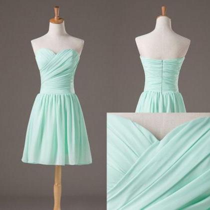 Mint Green Homecoming Dress,Backles..