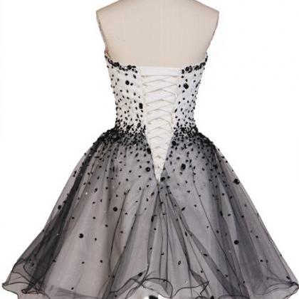 Black Homecoming Dress,tulle Homecoming..