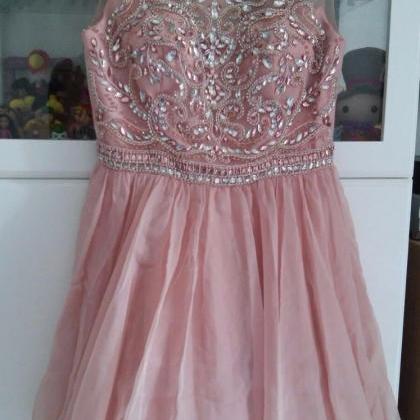 Blush Pink Homecoming Dress,Homecom..