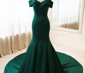Prom Dresses,emerald Green Prom Dress,evening Gowns,long Prom Dresses
