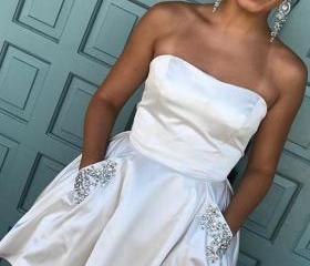 Elegant Pink Sweetheart  Long Prom Dress Ideas, Evening Party Dresses, OLP1434