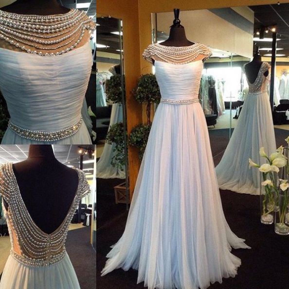 Sexy Prom Dresses,sparkle Evening Dresses, Fashion Prom Gowns,elegant Prom Dress,evening Gowns,white Backless Evening Gown