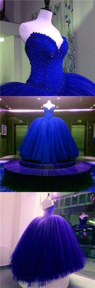 quince royal blue dress