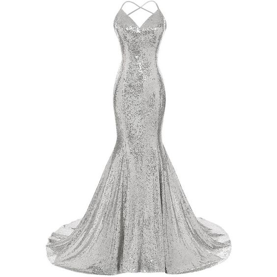 Mermaid Prom Dress with Spaghetti Straps and Colorful Sequins