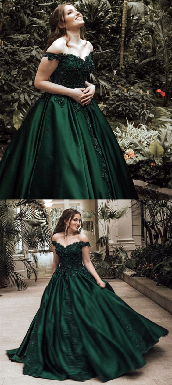 Emerald Green Gown For Wedding ...