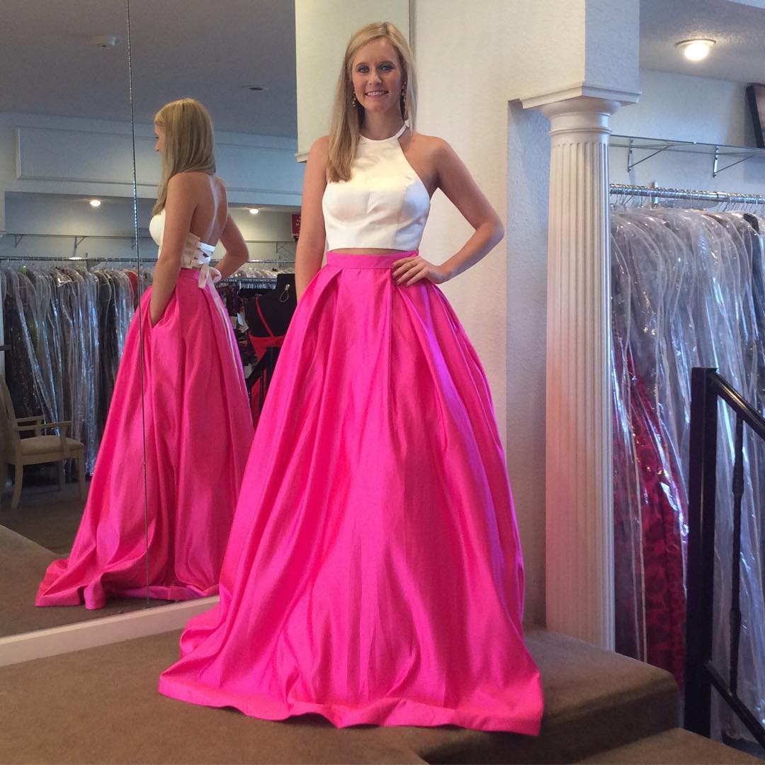 White and pink prom dresses White and pink prom dresses