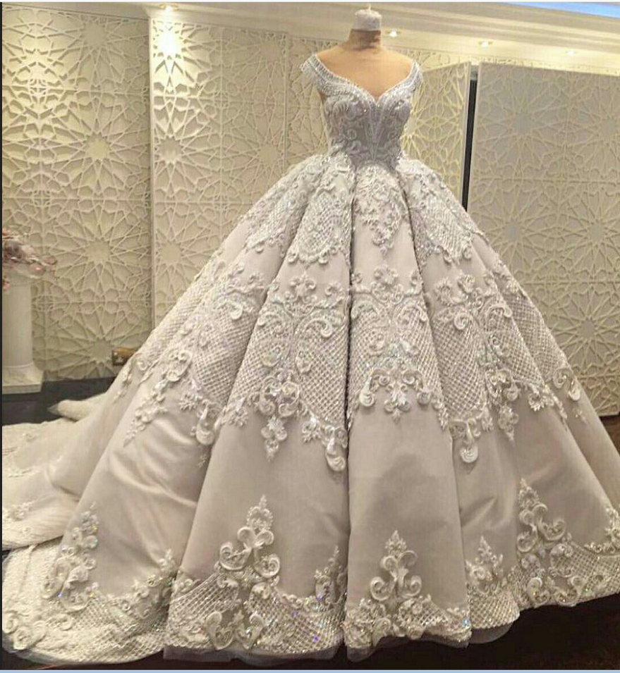 Gorgeous Wedding Ball Gown Prom Dresses,elegant Prom Gowns ,applique Evening Dresses,fashion Prom Dress P2118