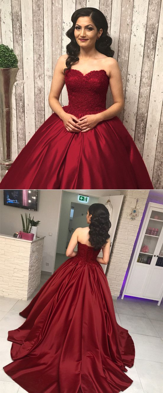 Red Sweetheart Corset Dress