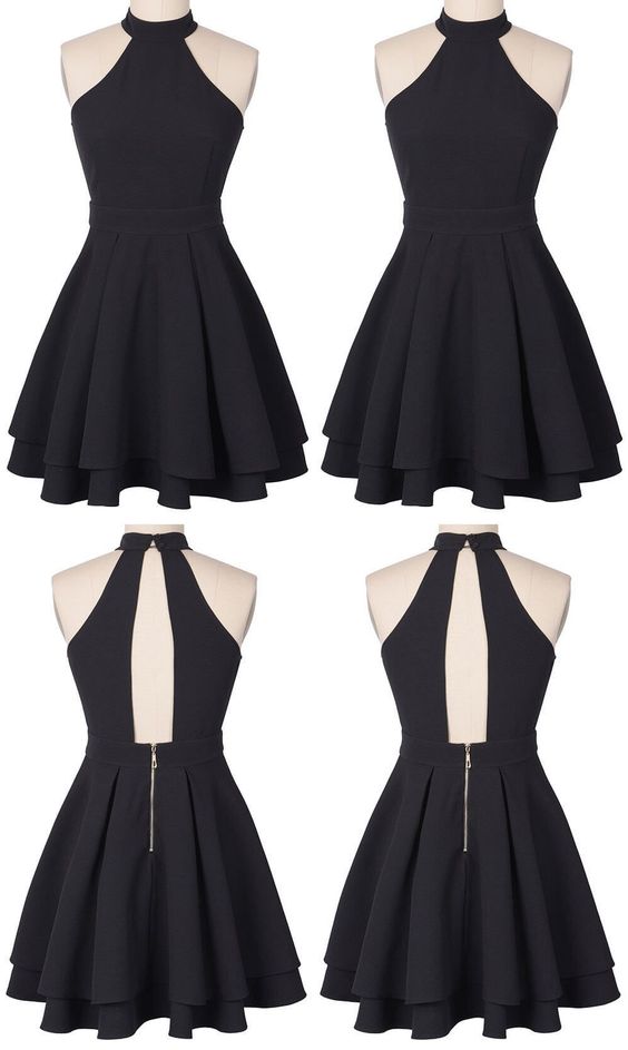 Cute Short Black Homecoming Dresses Top ...