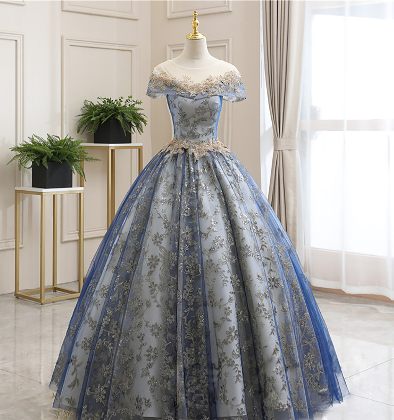 High quality tulle long ball gown dress formal dress,DP24587