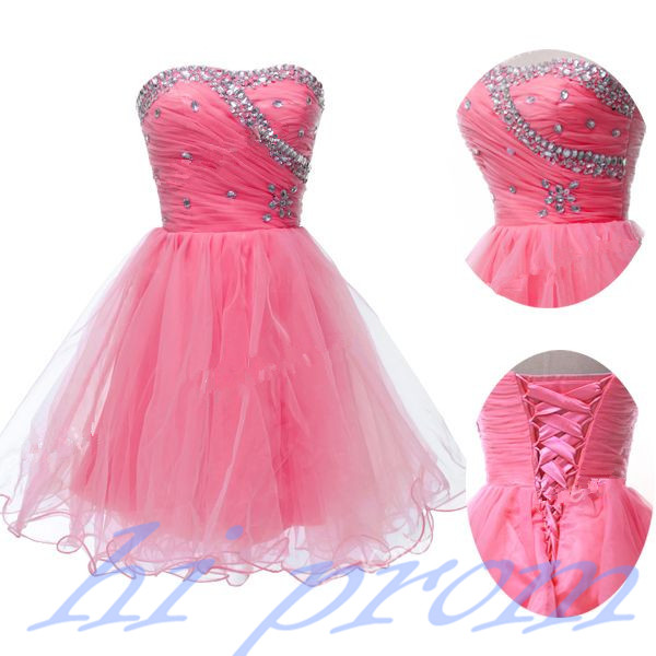 pink fitted homecoming dresses