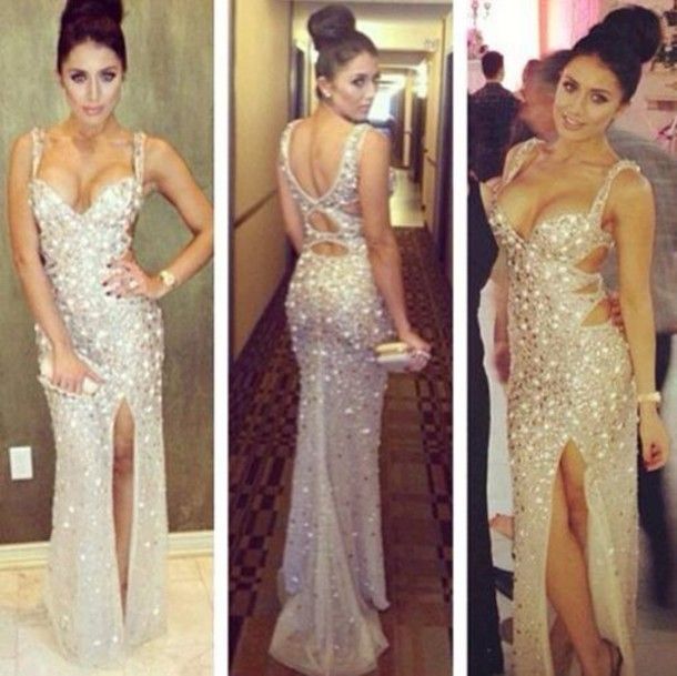 Prom Dress with Crystals