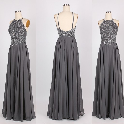 dark grey evening dresses