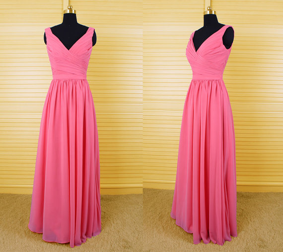 Hot Pink Bridesmaid Dresses
