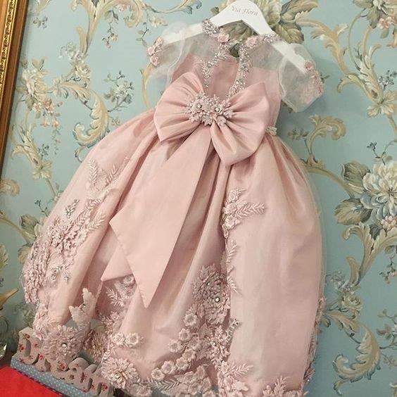blush pink dress for flower girl