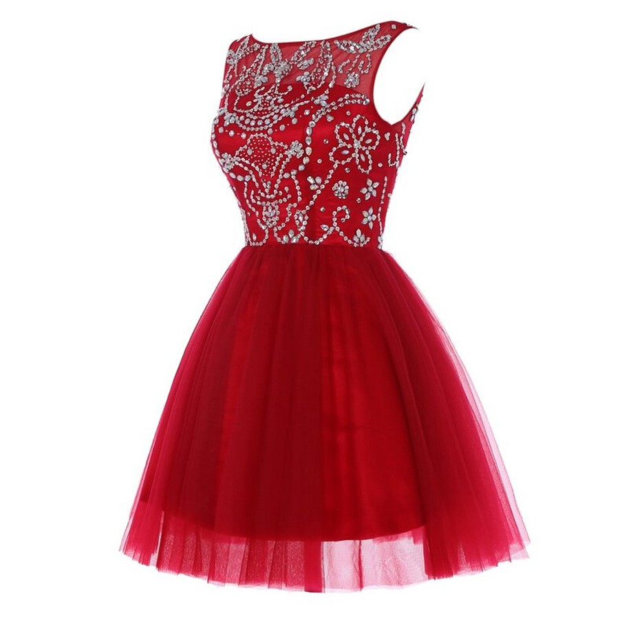 Tulle Homecoming Dress,2016 Homecoming Dress,wine Red Homecoming Dress ...