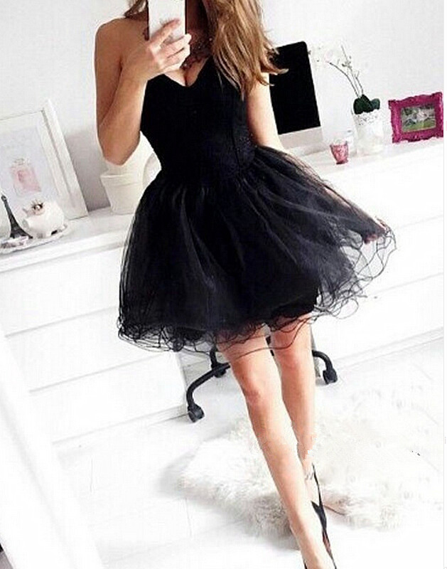 2016 Homecoming Dress,Black Homecoming Dresses,Tulle Homecoming Dress,Party Dress,Prom Gown,Sweet 16 Dress,Cocktail Gowns,Short Evening Gowns