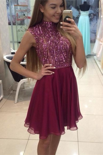 wine colored homecoming dresses