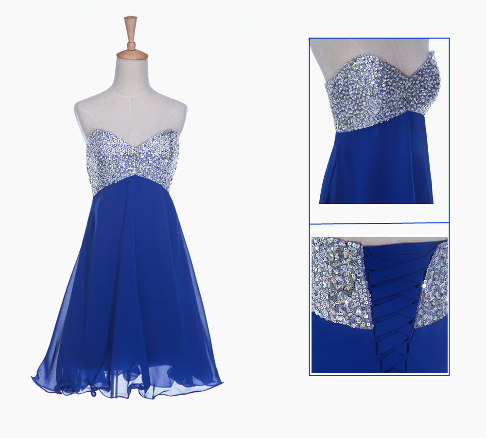 Royal Blue Homecoming Dress,Short Prom ...