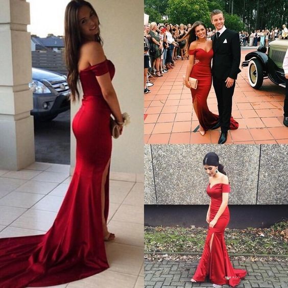 Mid Length Red Formal Dresses