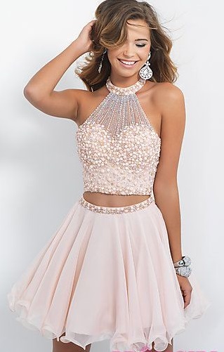 2 Piece Homecoming  Dress  Short  Homecoming  Dresses  Tulle 