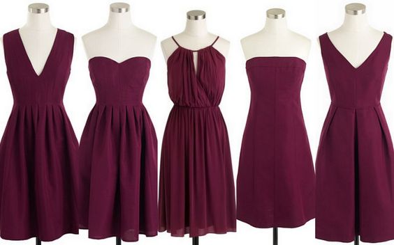 maroon cocktail dress for wedding