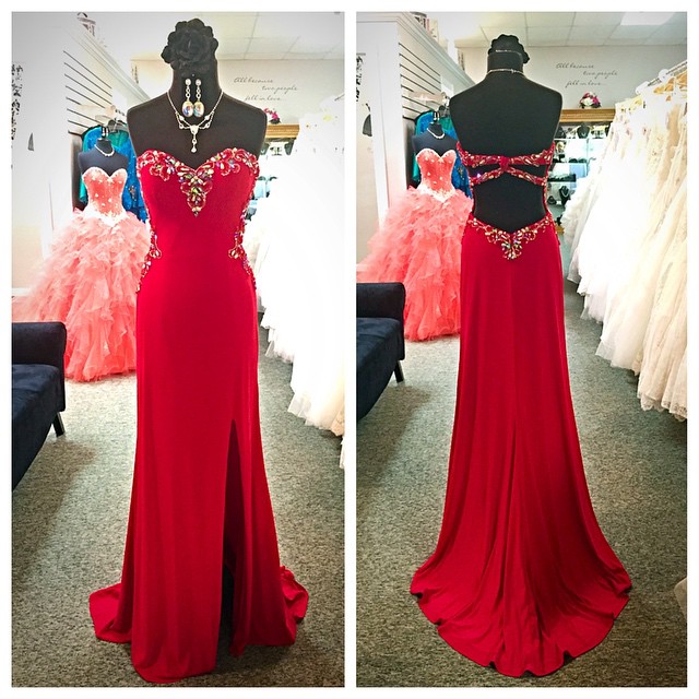Red Prom Dresses,Mermaid Prom Dress,Red Prom Gown,Prom Gowns,Elegant Evening Dress,Modest Evening Gowns,Simple Party Gowns,2016 Prom Dress