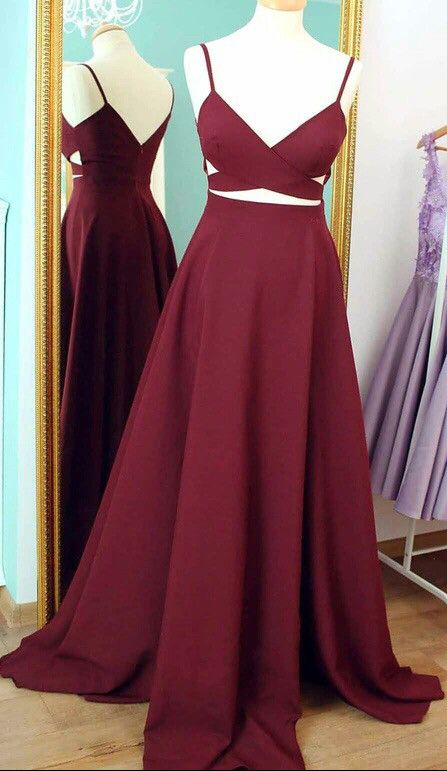 wine red formal dresses