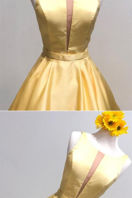 yellow homecoming dresses,cute prom dress,short prom dresses,short cocktail dress,short party dress
