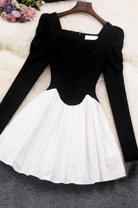 Black long sleeve dress fashion dress