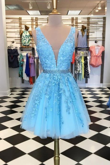 Lace Homecoming Dress, Short Prom Dress ,Winter Formal Dress, Pageant Dance Dresses, Back To School Party Gown, PC0655