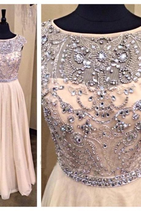 Light Pale Pink Prom Dress,A line Prom Dress,Chiffon Prom Gown,Cap Sleeves Prom Dresses,Sexy Evening Gowns,Modest Evening Gown,Beading Party Dress,Beaded Formal Gowns For Teens