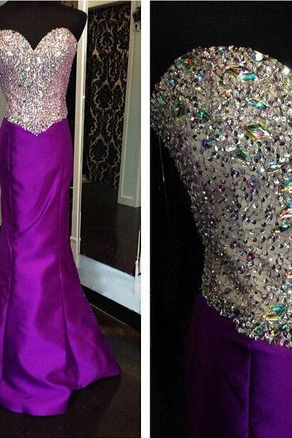 Grape Prom Dress,Mermaid Prom Dress,Satin Prom Gown,Sweetheart Prom Dresses,Sexy Evening Gowns,Evening Gown,Open Back Party Dress,Modest Formal Gowns For Teens