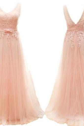 Blush Pink Prom Dresses,A-Line Prom Dress,Lace Prom Dress,Simple Prom Dress,Tulle Prom Dress,Simple Evening Gowns,Cheap Party Dress,Elegant Prom Dresses,Formal Gowns For Teens