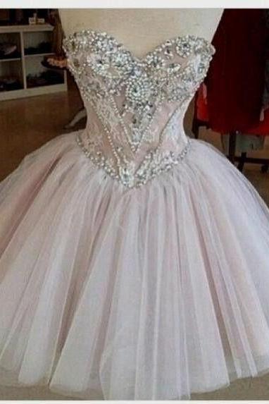 Homecoming Dress,Tulle Homecoming Dresses,Lace Homecoming Gowns,Cute Party Dress,Short Prom Dress,Elegant Sweet 16 Dress,Sparkly Homecoming Dresses,Elegant Formal Gown