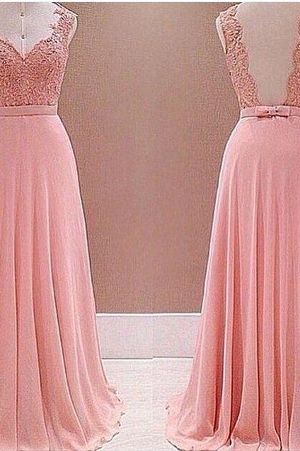 2016 Prom Dresses,Pink Evening Gowns,Lace Formal Dresses,Prom Dresses,2016 Fashion Evening Gown,Beautiful Evening Dress,Pink Formal Dress,Lace Prom Gowns