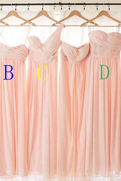 Blush Pink Bridesmaid Gown,Pretty Bridesmaid Dresses,Blush Pink Prom Gown,Simple Bridesmaid Dress,Cheap Wedding Dresses,Fall Wedding Gowns,Bridesmaid Dresses,2016 Spring Bridesmaid Gown
