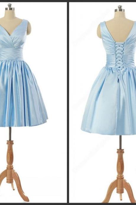 Simple Homecoming Dress,Light Blue Homecoming Dresses,Modest Homecoming Dress,Cute Party Dress,Short Prom Gown,Sweet 16 Dress,Cocktail Gowns,Short Evening Gowns For Teens