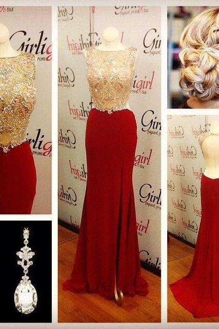 Burgundy Prom Dresses,Backless Prom Dress,Taffeta Prom Dress,Wine Red Prom Dresses,2016 Formal Gown,Open Back Evening Gowns,Open Backs Party Dress,Beaded Prom Gown For Teens