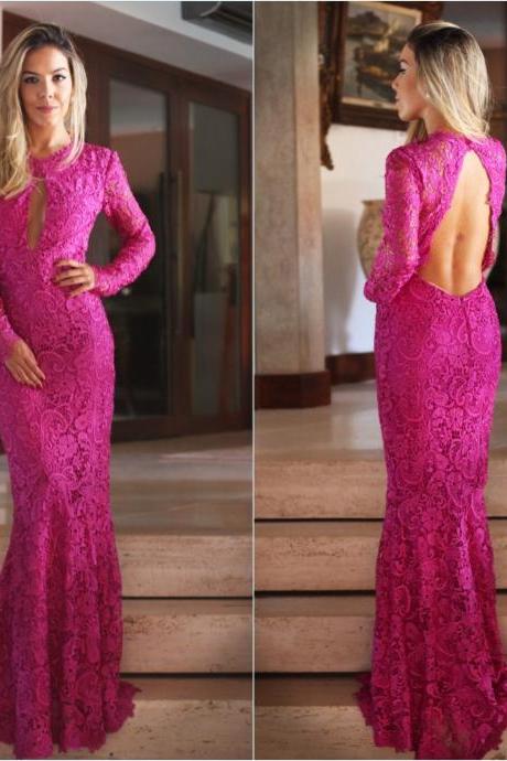 magenta evening gowns