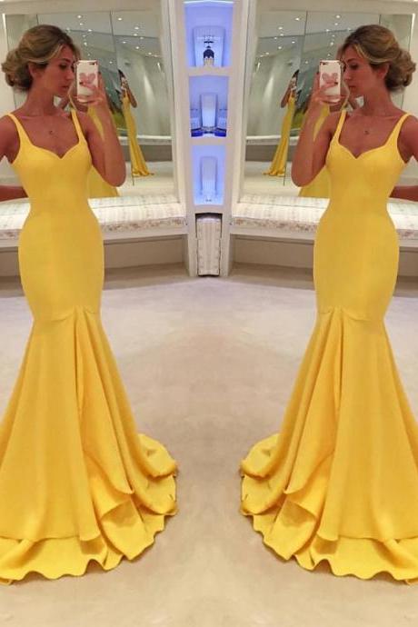 Yellow Formal Party Dresses for Women