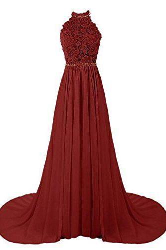 Burgundy Prom Dresses,Prom Dress,Wine Red Prom Gown,Lace Prom Gowns,Elegant Evening Dress,Modest Evening Gowns,Simple Party Gowns,Lace Prom Dress