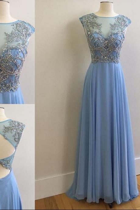 Blue Prom Dresses,A-Line Prom Dress,Sparkle Prom Dress,Chiffon Prom Dress,Simple Evening Gowns,Sparkly Party Dress,Elegant Prom Dresses,Formal Gowns For Teens