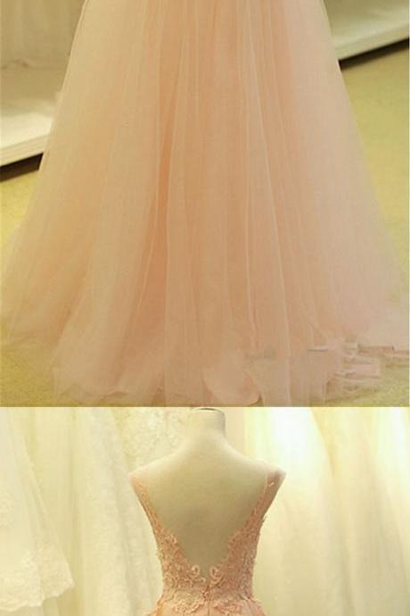 Tulle Prom Dresses,Pink Prom Dress,Modest Prom Gown,Tulle Prom Gowns,Evening Dress,Princess Evening Gowns,Party Gowns